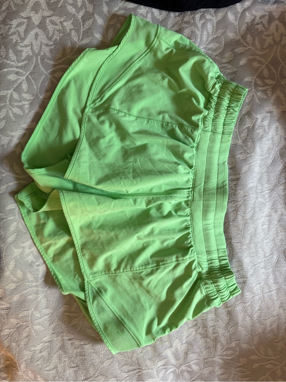 lululemon athletica Bright Green Running Shorts